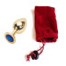 Анальная пробка Anal Jewelry Plug Gold Blue L
