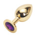 Анальная пробка Anal Jewelry Plug Gold Violet L