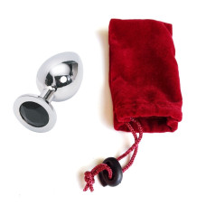 Анальная пробка Anal Jewelry Plug Silver Black L