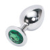 Анальная пробка Anal Jewelry Plug Silver Green L