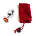 Анальная пробка Anal Jewelry Plug Silver Orange M
