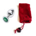 Анальная пробка Anal Jewelry Plug Silver Green M