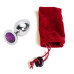 Анальная пробка Anal Jewelry Plug Silver Violet M