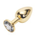 Анальная пробка Anal Jewelry Plug Gold Diamond S