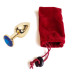 Анальная пробка Anal Jewelry Plug Gold Blue S