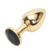 Анальная пробка Anal Jewelry Plug Gold Black S