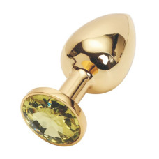 Анальная пробка Anal Jewelry Plug Gold Yellow S
