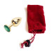 Анальная пробка Anal Jewelry Plug Gold Green S