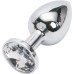 Анальная пробка Anal Jewelry Plug Silver Diamond S
