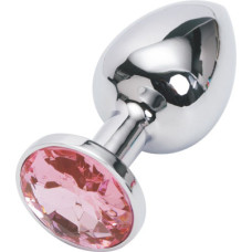 Анальная пробка Anal Jewelry Plug Silver Pink S
