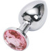 Анальная пробка Anal Jewelry Plug Silver Pink S