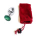 Анальная пробка Anal Jewelry Plug Silver Green S