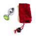 Анальная пробка Anal Jewelry Plug Silver Light Green S