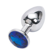 Анальная пробка Anal Jewelry Plug Silver Blue S