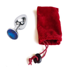 Анальная пробка Anal Jewelry Plug Silver Blue S