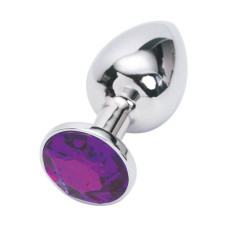 Анальная пробка Anal Jewelry Plug Silver Violet S
