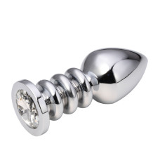 Анальная пробка Silver Relief Diamond L