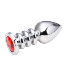 Анальная пробка Silver Relief Ruby L