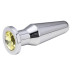 Анальная пробка Anal Plug Silver Yellow L
