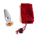 Анальная пробка Anal Plug Silver Orange L