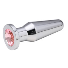 Анальная пробка Anal Plug Silver Pink L