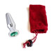 Анальная пробка Anal Plug Silver Green L