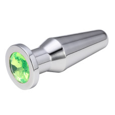 Анальная пробка Anal Plug Silver Light Green L