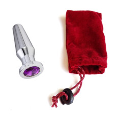 Анальная пробка Anal Plug Silver Violet L