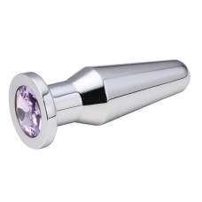 Анальная пробка Anal Plug Silver Purple L