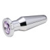Анальная пробка Anal Plug Silver Purple L