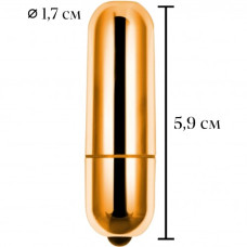 Золотистая вибропуля X-Basic Bullet Mini Lovetoy