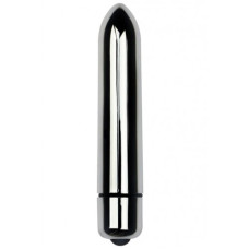 Серебристая вибропуля X-Basic Bullet Long Lovetoy