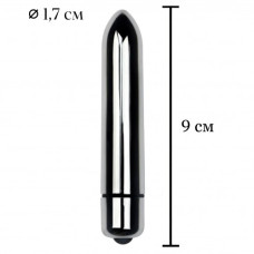 Серебристая вибропуля X-Basic Bullet Long Lovetoy
