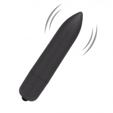Черная вибропуля X-Basic Bullet Long Lovetoy с 10 режимами вибрации