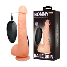 Вибратор реалистичный с мошонкой Bonny