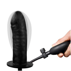 Расширяющийся фаллоимитатор с грушей Bigger Joy 16 см