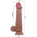 Реалистичный фаллоимитатор с эффектом двойной кожи мулат Pretty Love Sliding Skin Mendel 24 см