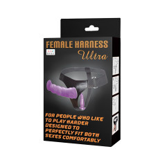 Страпон с двумя насадками Ultra Female Harness