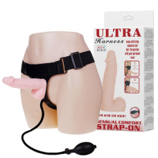 Страпон с расширяющимся фаллоимитатором Ultra Harness 17 см