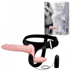 Страпон с двумя насадками и вибрацией Ultra Passionate Harness