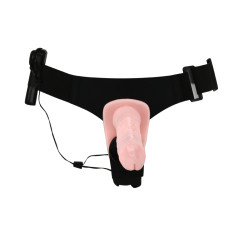 Страпон с двумя насадками и вибрацией Ultra Passionate Harness