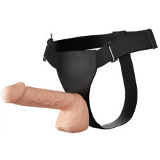 Реалистичный вибрострапон на трусиках Ultra Passionate Harness 21 см
