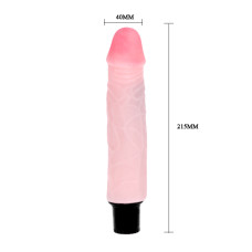 Вибратор из киберкожи The Realistic Cock 22 см