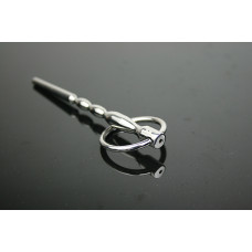 Серебристый уретральный буж 10,3 см
