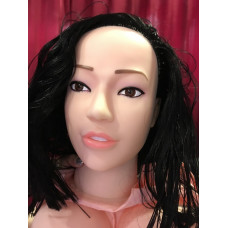 Кукла для секса с вибрацией 3D Face Love Doll брюнетка