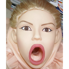 Кукла для секса с открытым ртом и вибрацией 3D Face Love Doll
