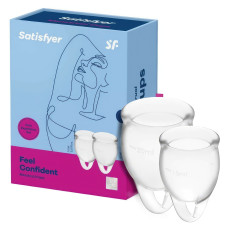 Набор прозрачных менструальных чаш Satisfyer Feel Confident