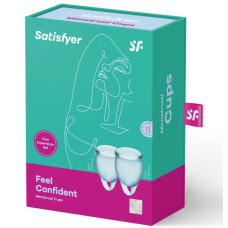 Набор менструальных чаш Satisfyer Feel Confident, голубой