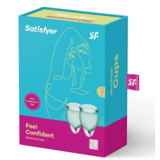 Набор менструальных чаш Satisfyer Feel Confident, зеленый