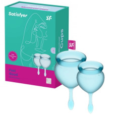 Набор менструальных чаш Satisfyer Feel Good, голубой